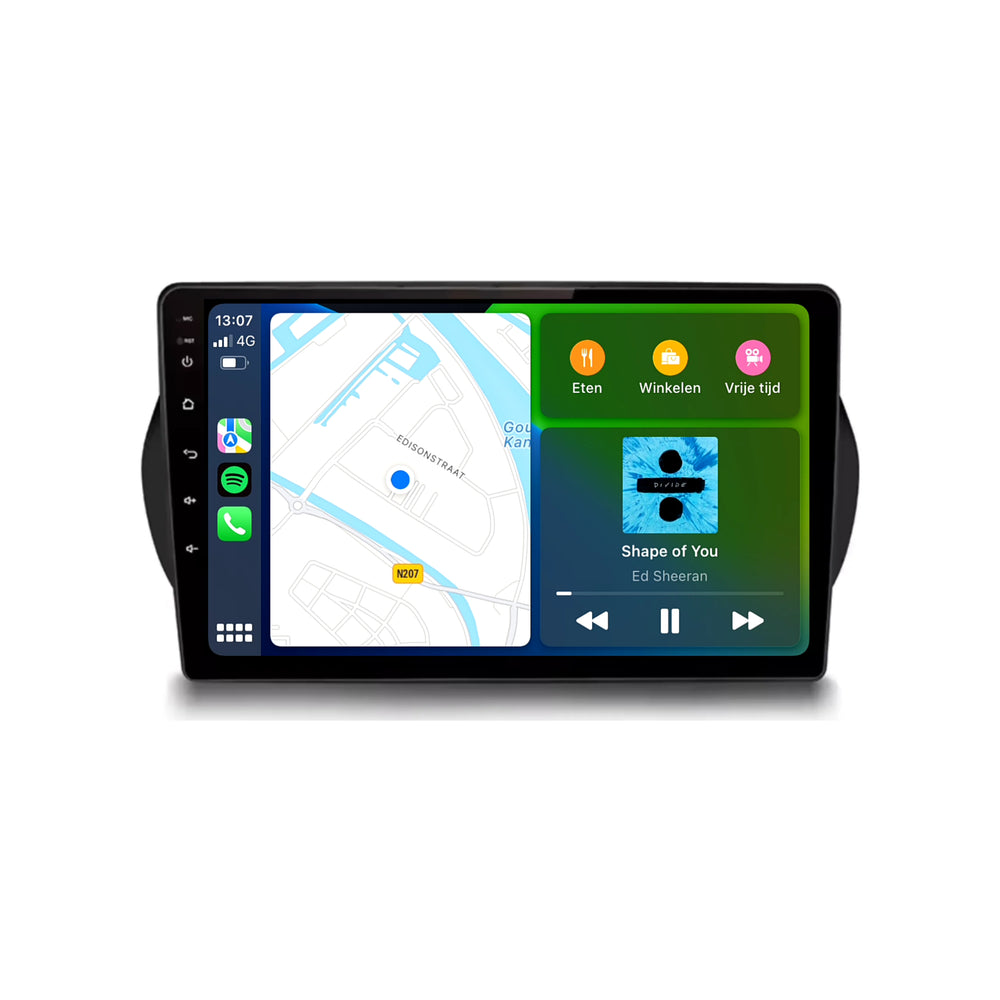 Peugeot Bipper | Androide 13 | Radio de coche | 2008 a 2019 | CarPlay y Android Auto