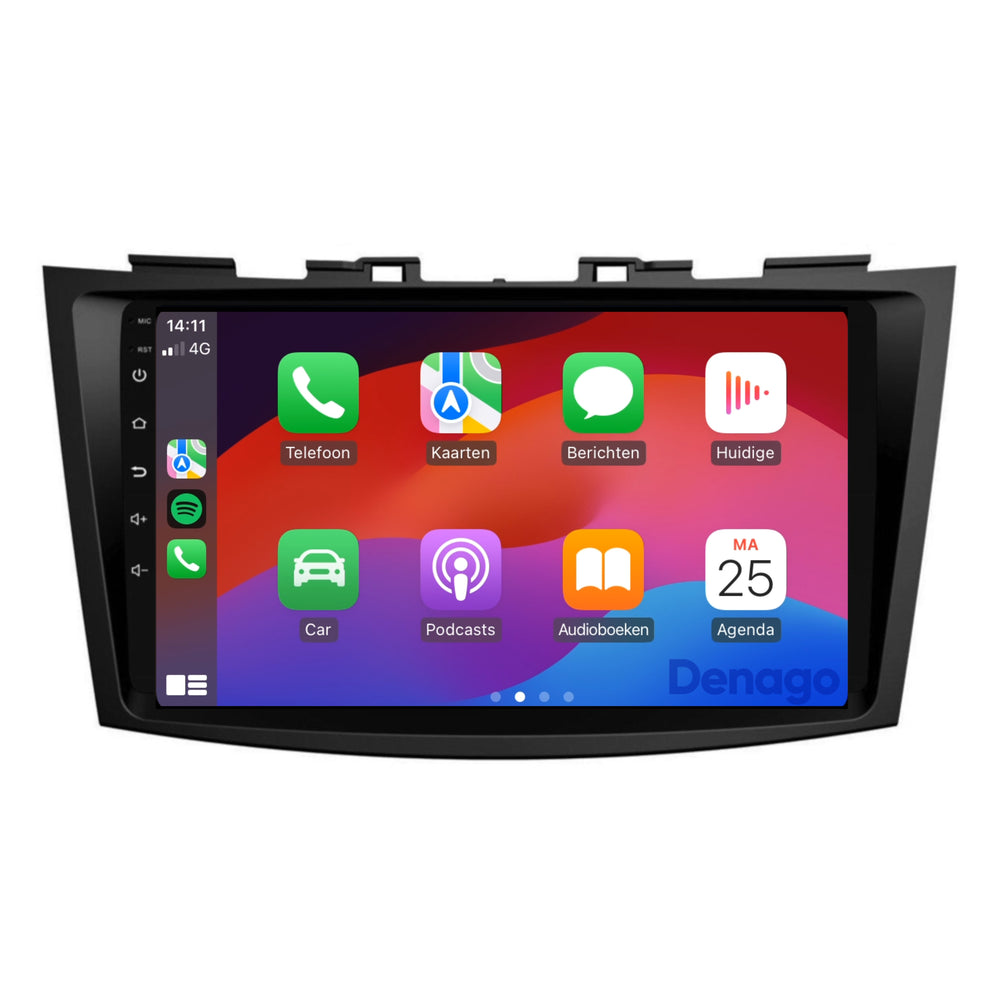 Autoradio CarPlay pour Suzuki Swift | 2011 à 2017 | Denago DNG-A251 | Écran 9 pouces | Android 13 | CarPlay sans fil & Android Auto