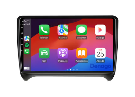 Audi TT CarPlay car radio | 2006 to 2014 | Denago DNG-A325 | 9 inches | Android 13 | Wireless CarPlay & Android Auto