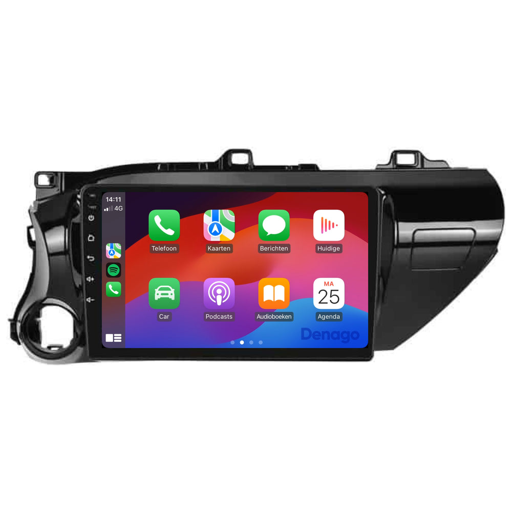 Toyota Hilux CarPlay car radio | 2015 to 2020 | Denago DNG-A331 | 10 inches | Android 13 | Wireless CarPlay & Android Auto