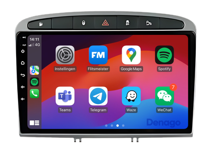 Peugeot 308 | 408 Autoradio | 2007 t/m 2020 | Android 13 & CarPlay