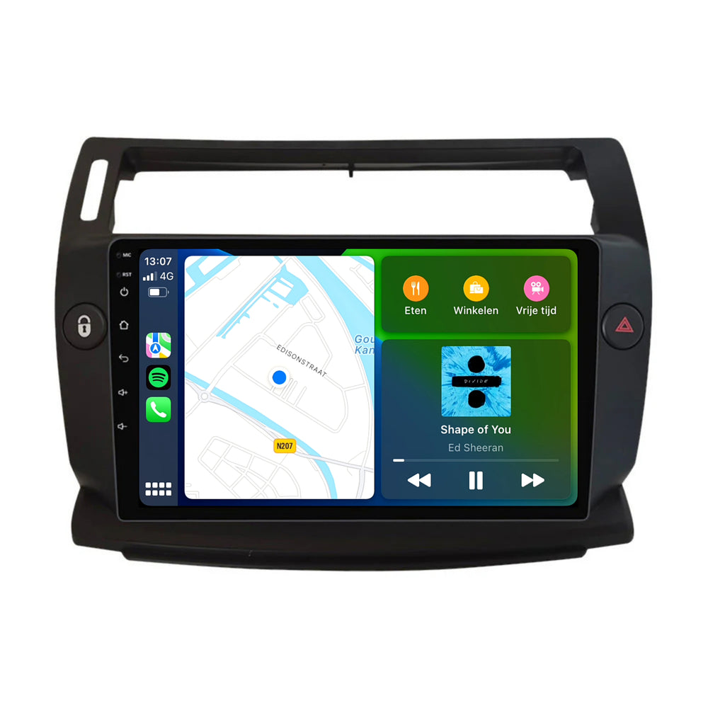 Citroën C4 | Androide 13 | Radio de coche | 2004 a 2013 | CarPlay y Android Auto