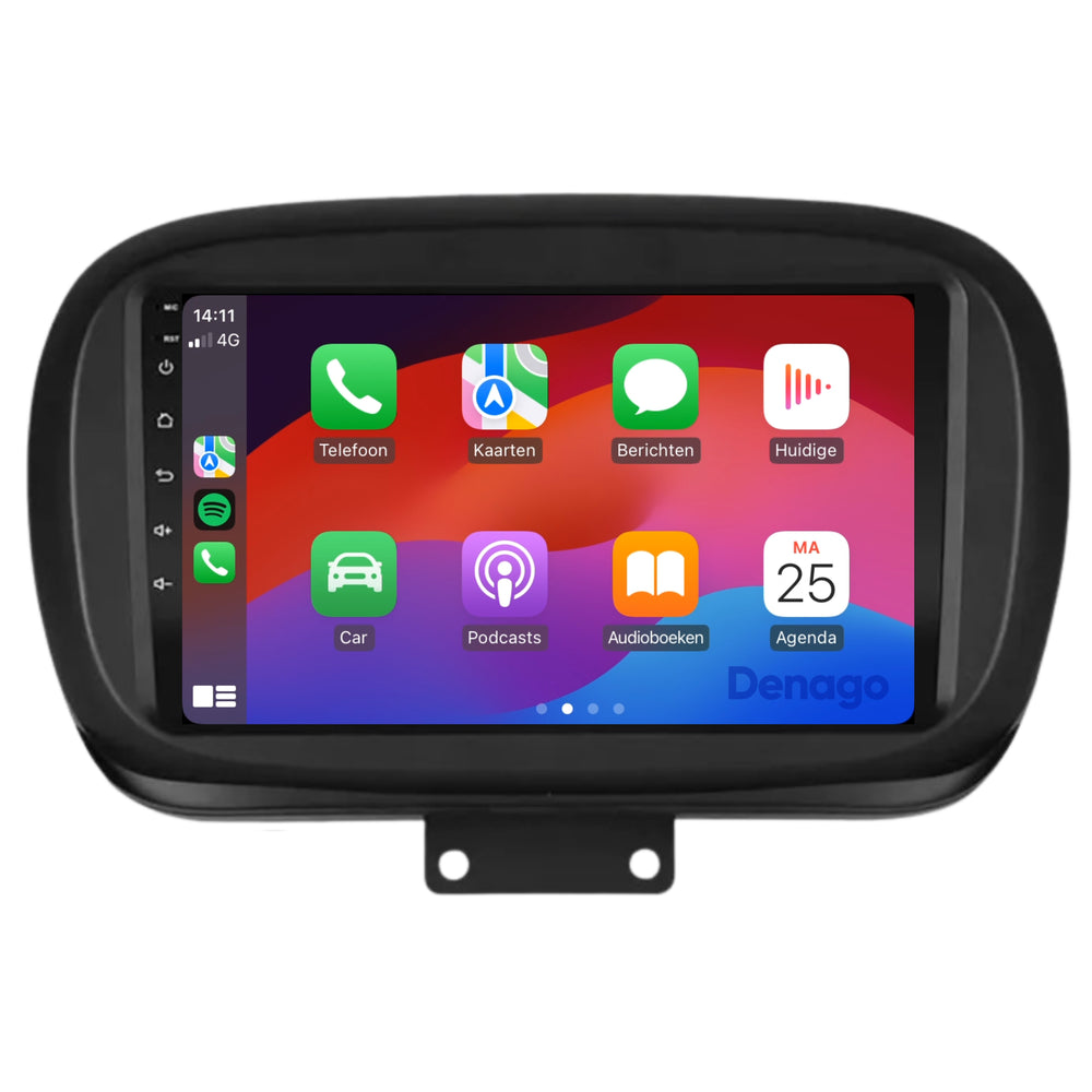 Radio de coche Fiat 500X CarPlay | 2014 a 2023 | Denago DNG-A147 | 9 pulgadas | Androide 13 | CarPlay inalámbrico y Android Auto