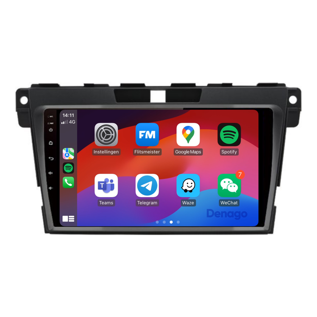Mazda CX-7 CarPlay autoradio | 2006 t/m 2012 | Denago DNG-A49 – 9 inch | Android 13 | Draadloos CarPlay & Android Auto