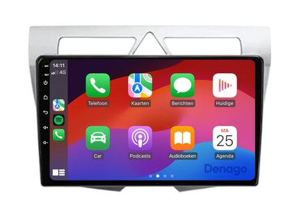 Kia Picanto CarPlay autoradio | 2008 t/m 2010 | Denago DNG-A88 | 9 inch | Android 13 | Draadloos CarPlay & Android Auto | Zilver frame