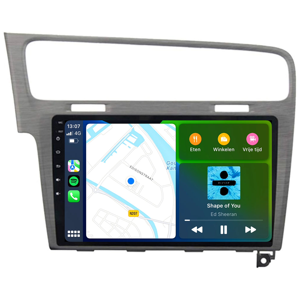 Volkswagen Golf 7 | Androide 13 | Radio de coche | 2012 a 2020 | Carplay y Android Auto | Gris