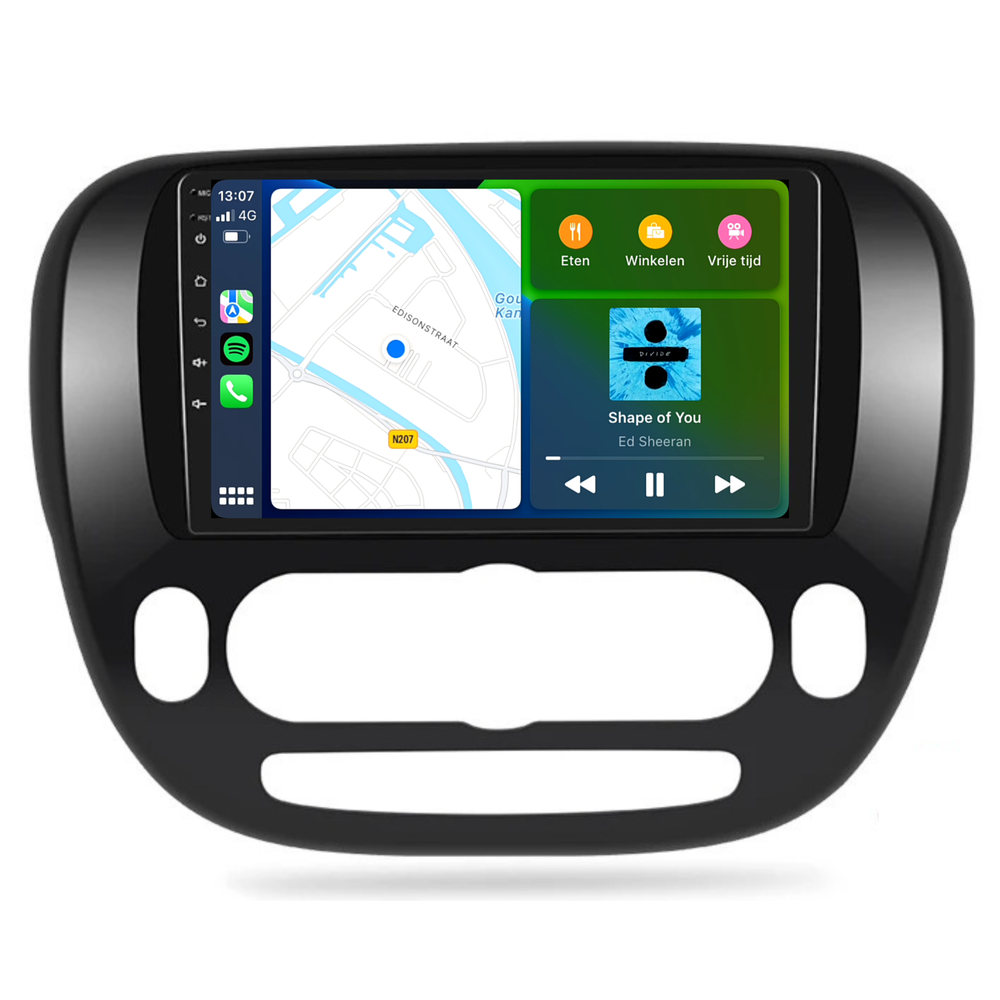 Alma Kia | Androide 13 | Radio de coche | 2014 a 2018 | Carplay y Android Auto