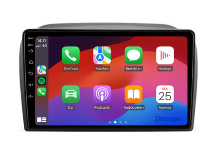 Fiat Doblo CarPlay autoradio | 2010 t/m 2014 | Denago DNG-A95 | 9 inch | Android 13 | Draadloos CarPlay & Android Auto