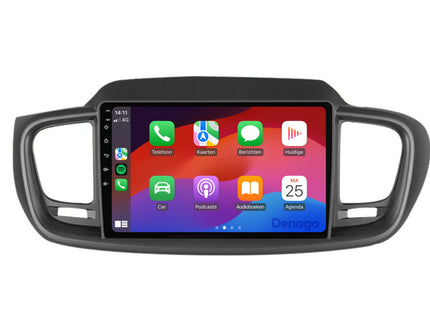 Kia Sorento CarPlay autoradio | 2015 t/m 2018 | Denago DNG-A277 | 9 inch | Android 13 | Draadloos CarPlay & Android Auto