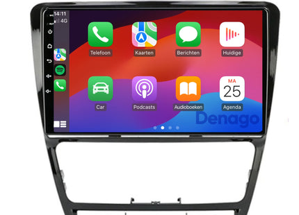 Skoda Octavia CarPlay autoradio | 2007 t/m 2012 | Denago DNG-A282 | 9 inch | Android 13 | Draadloos CarPlay & Android Auto