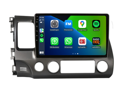 Honda Civic CarPlay | Android 13 | Autoradio | 2007 t/m 2011 | Carplay & Android Auto