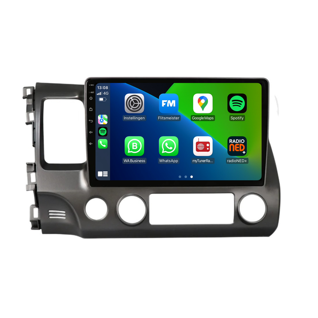 Honda Civic CarPlay | Android 13 | Autoradio | 2007 t/m 2011 | Carplay & Android Auto