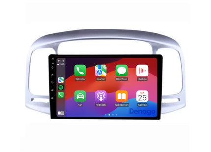 Hyundai Accent CarPlay autoradio | 2007 t/m 2011 | Denago DNG-A174 | 9 inch | Android 13 | Draadloos CarPlay & Android Auto