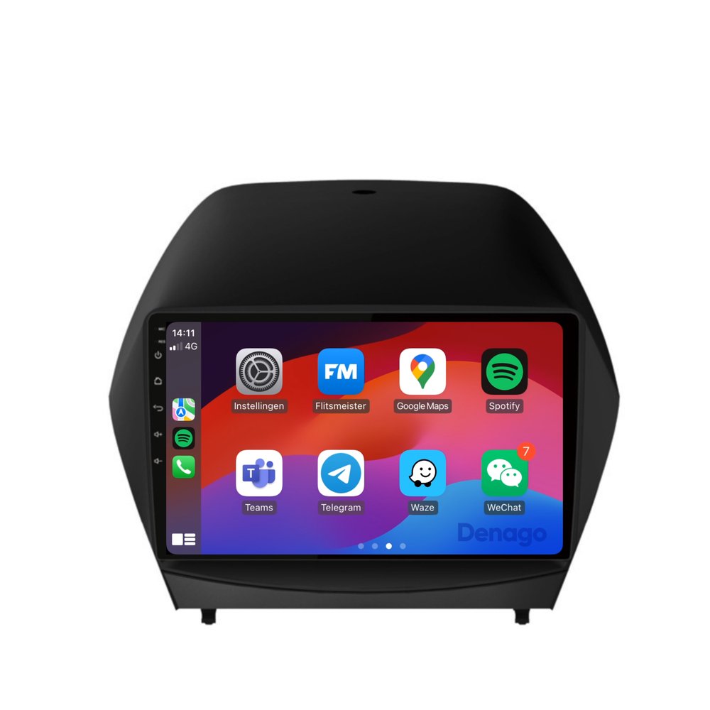 Hyundai ix35 CarPlay car radio | 2009 to 2015 | Denago DNG-A70 | 9 inches | Android 13 | Wireless CarPlay & Android Auto
