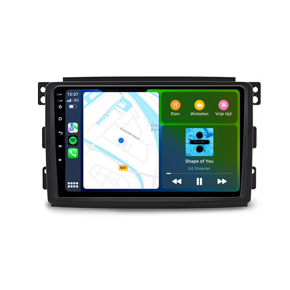 Smart Fortwo | Android 13 | Radio para coche | 2009 a 2015 | CarPlay & Android Auto
