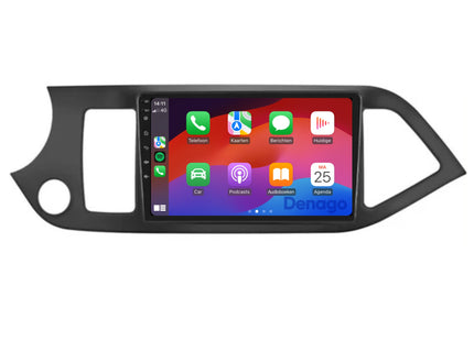 Kia Picanto CarPlay autoradio | 2011 t/m 2016 | Denago DNG-A337 | 9 inch | Android 13 | Draadloos CarPlay & Android Auto