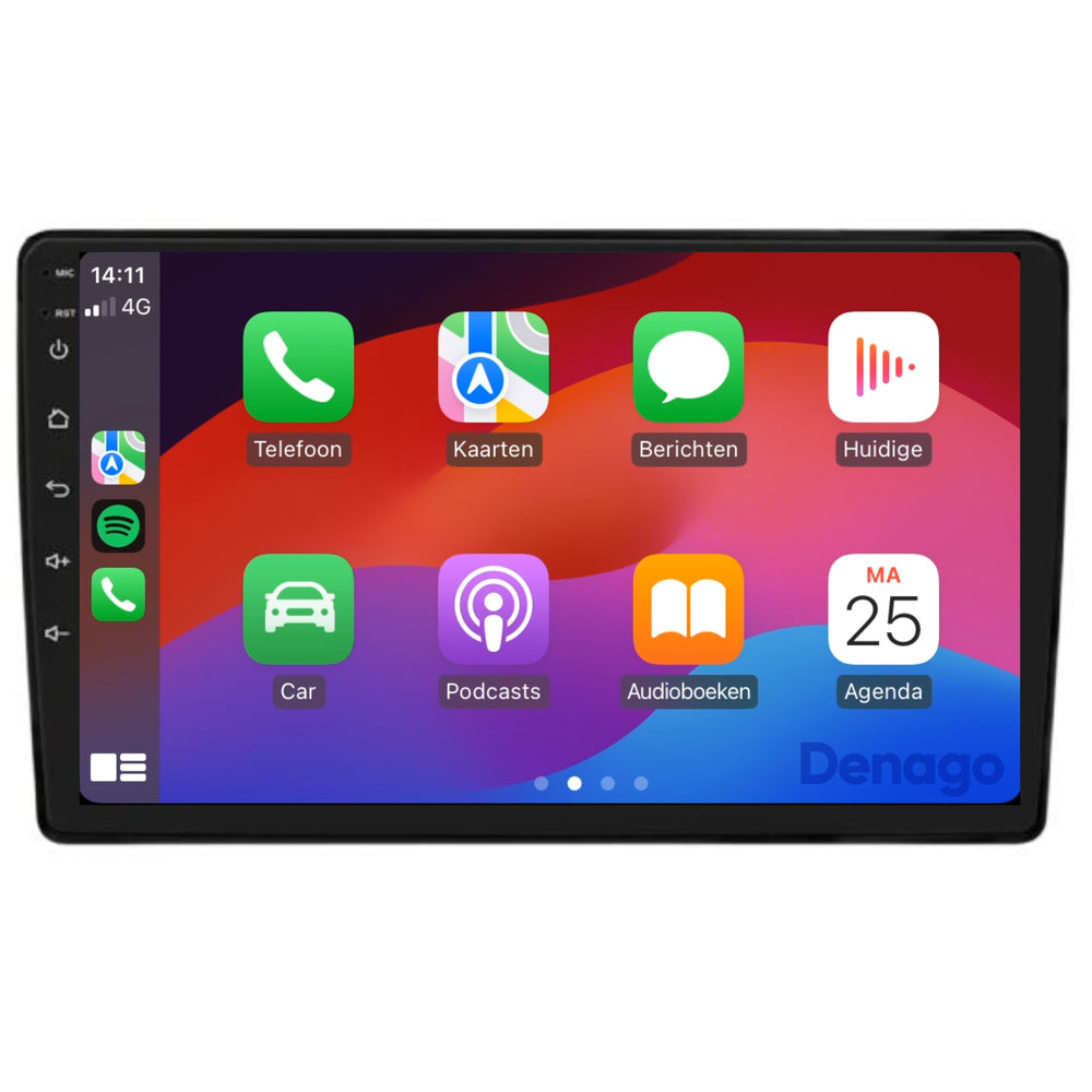 Audi A4 CarPlay autoradio | 2000 t/m 2013 | Denago DNG-A194 | 9 inch | Android 13 | Draadloos CarPlay & Android Auto