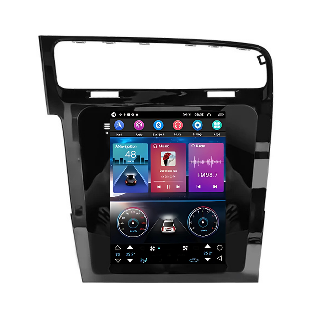 Volkswagen Golf 7 | 2012 t/m 2016 | Carplay & Android auto | Android 13 Autoradio Navigatie