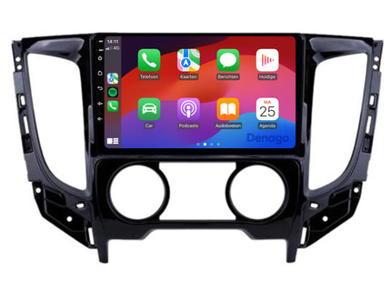 Mitsubishi L200 CarPlay autoradio | 2016 | Denago DNG-A185 | 9 inch | Android 13 | Draadloos CarPlay & Android Auto