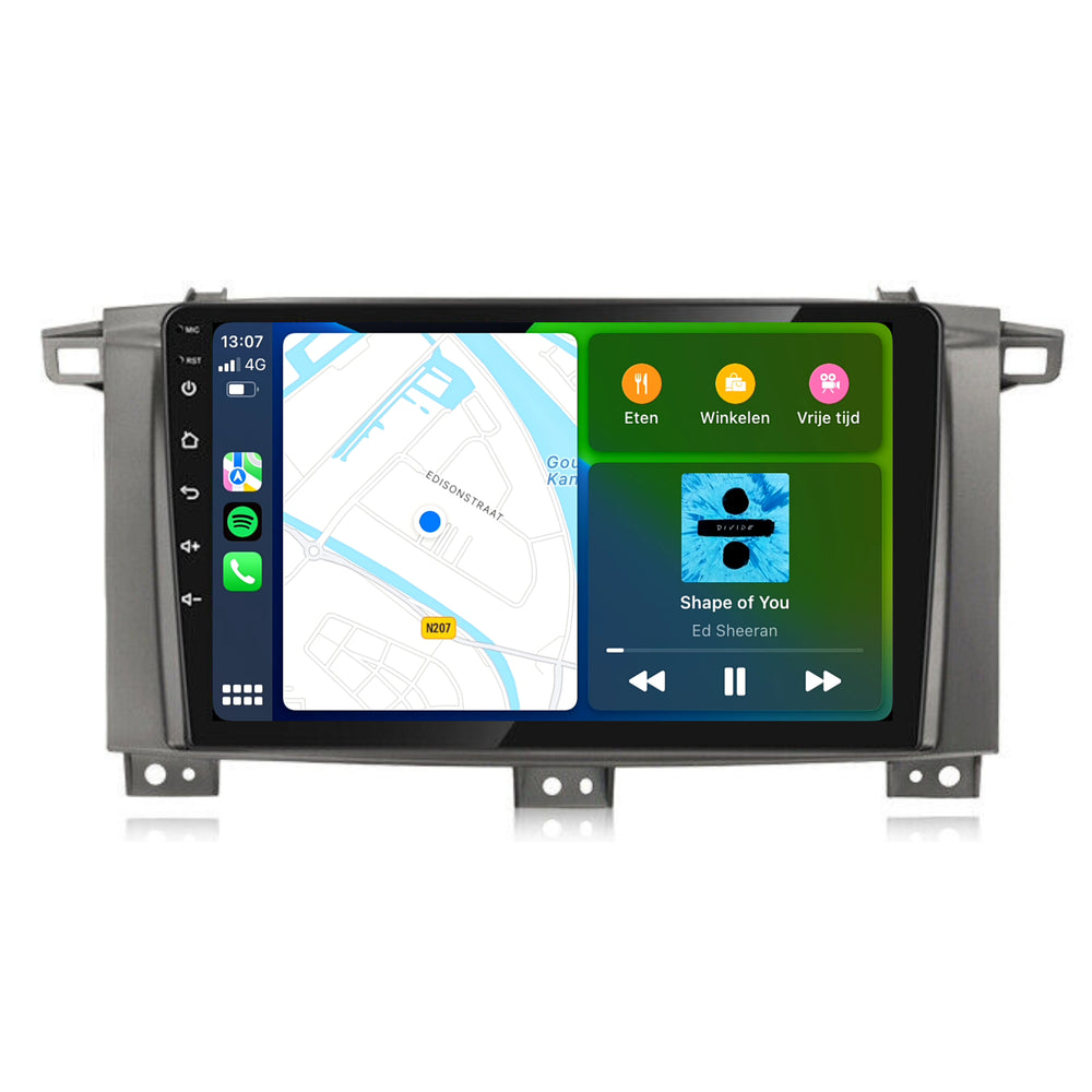 Land Cruiser LC100 | Android 13 | Autoradio | 2005 t/m 2007 | CarPlay & Android Auto
