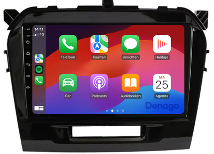 Suzuki Vitara CarPlay autoradio | 2015 t/m 2023 | Denago DNG-A125 | 9 inch | Android 13 | Draadloos CarPlay & Android Auto