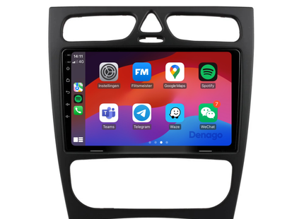 Mercedes C klasse W203 Autoradio | 2000 t/m 2004 | Android 13 & CarPlay