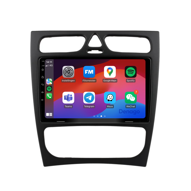 Mercedes G-klasse CarPlay autoradio | 2001 t/m 2007 | Denago DNG-A369 | 9 inch | Android 13 | Draadloos CarPlay & Android Auto