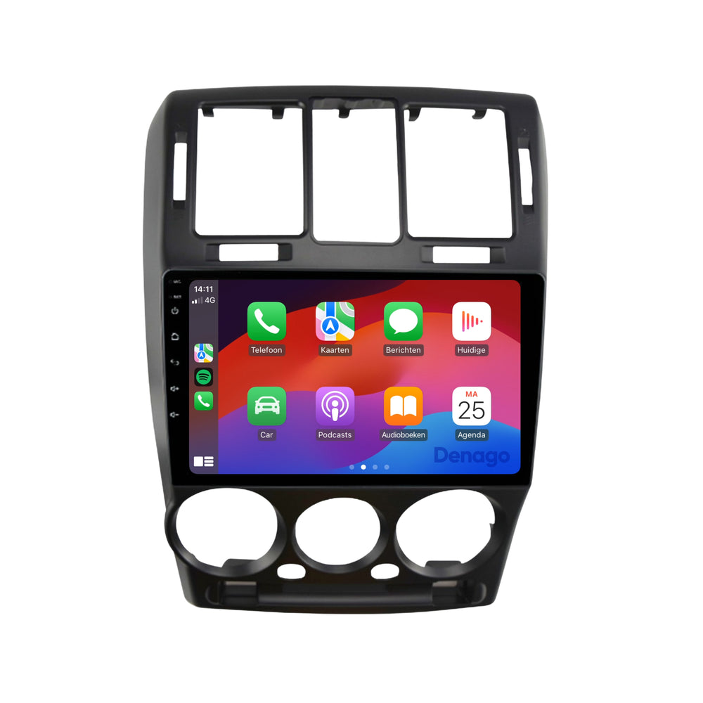 Hyundai Getz CarPlay autoradio | 2002 t/m 2011 | Denago DNG-A102 | 9 inch | Android 13 | Draadloos CarPlay & Android Auto