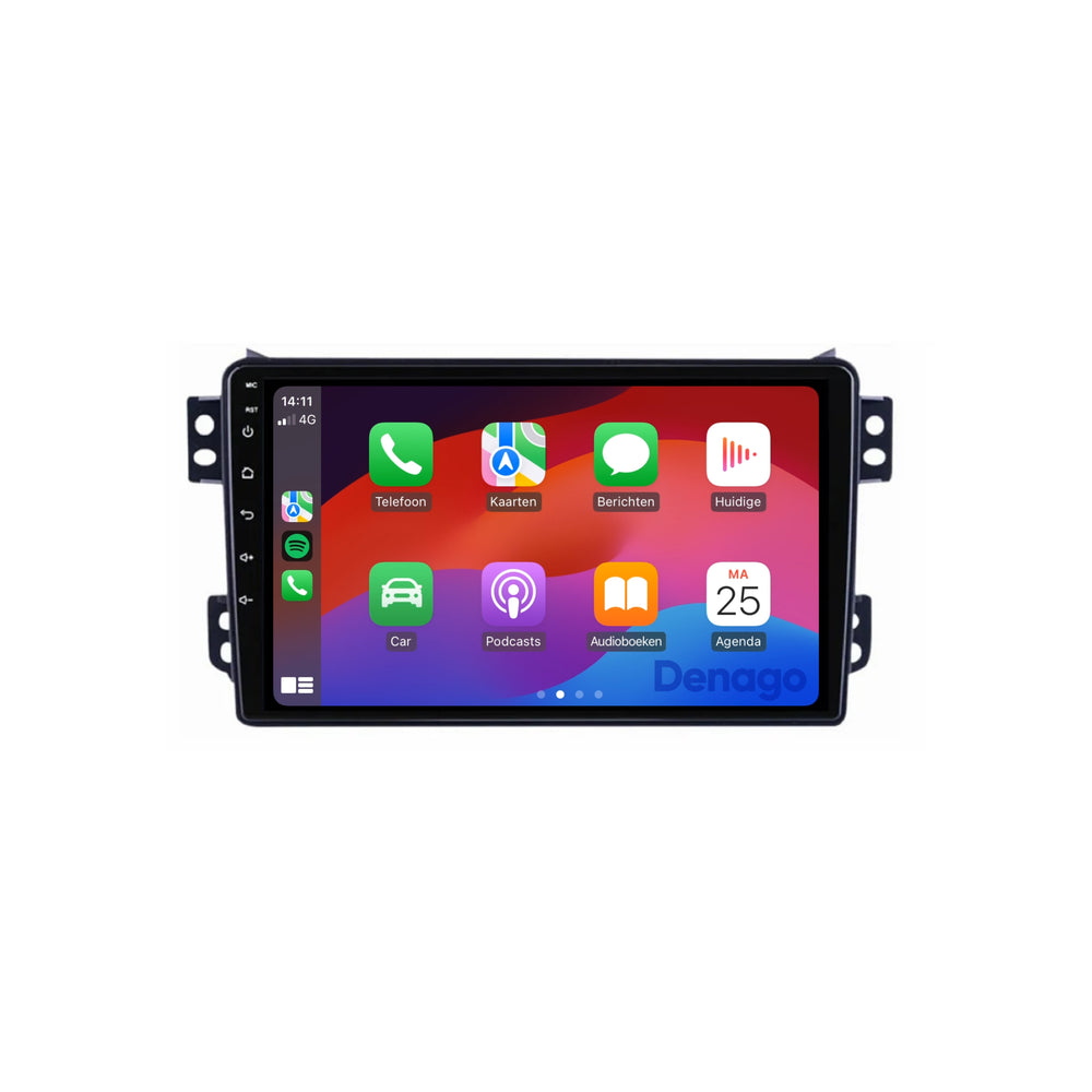 Radio de coche Suzuki Splash CarPlay | 2008 a 2015 | Denago DNG-A244 | 9 pulgadas | Androide 13 | CarPlay inalámbrico y Android Auto