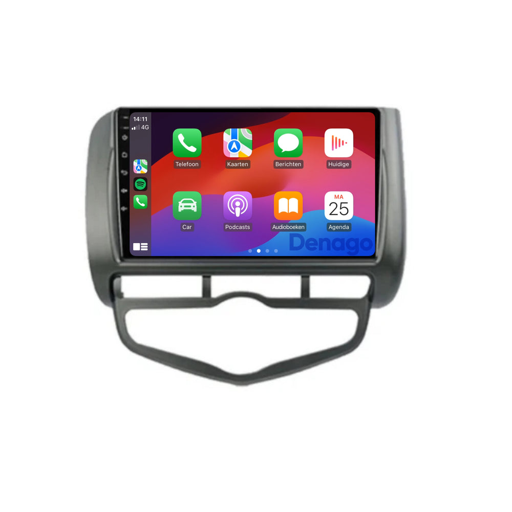 Radio para coche Honda Jazz CarPlay | 2005 a 2008 | Denago DNG-A202 | 9 pulgadas | Androide 13 | CarPlay inalámbrico y Android Auto