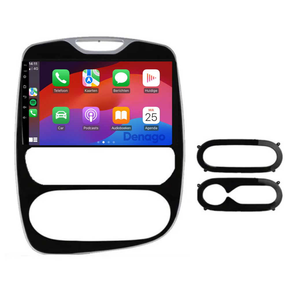 Radio para coche Renault Clio 4 CarPlay | 2016 a 2019 | Denago DNG-A257 | 10 pulgadas | Androide 13 | CarPlay inalámbrico y Android Auto