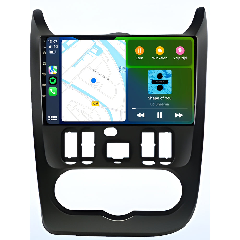 Dacia Logan | Androide 13 | Radio de coche | 2010 a 2013 | CarPlay y Android Auto