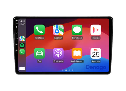 Fiat 500L CarPlay autoradio | 2012 t/m 2017 | Denago DNG-A133 | 9 inch | Android 13 | Draadloos CarPlay & Android Auto