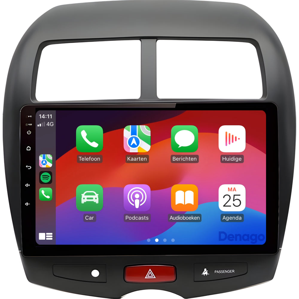 Autoradio CarPlay pour Mitsubishi ASX (2010-2015) | Denago DNG-A117 | Écran 9 pouces | Android 13 | CarPlay sans fil & Android Auto