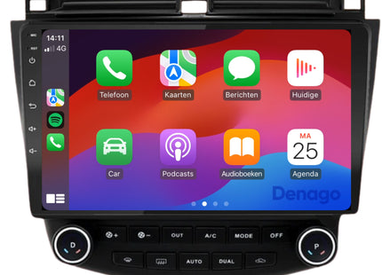Honda Accord CarPlay autoradio | 2003 t/m 2008 | Denago DNG-A168 | 9 inch | Android 13 | Draadloos CarPlay & Android Auto