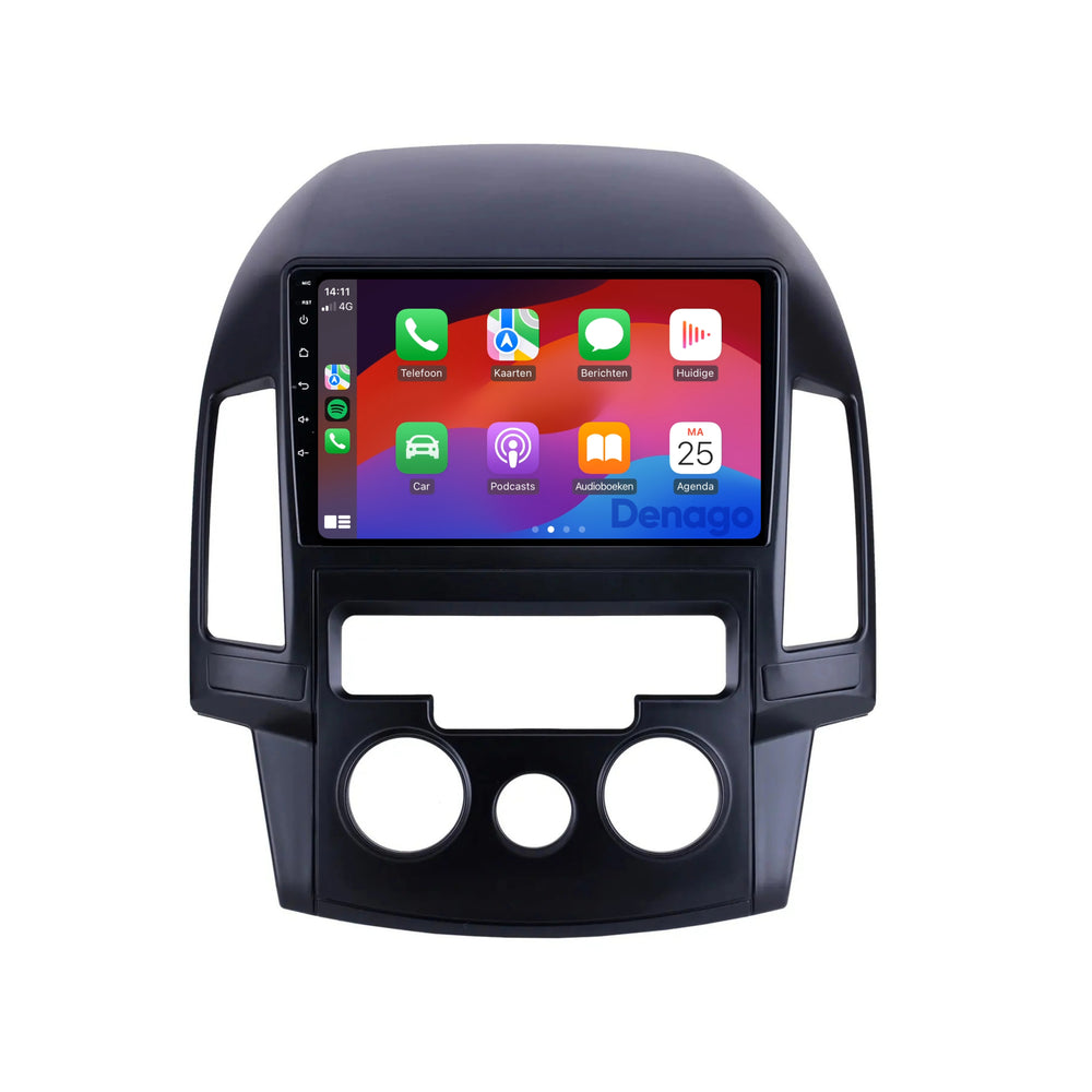 Hyundai i30 CarPlay car radio | 2007 to 2012 | Denago DNG-A191 | 9 inches | Android 13 | Wireless CarPlay & Android Auto