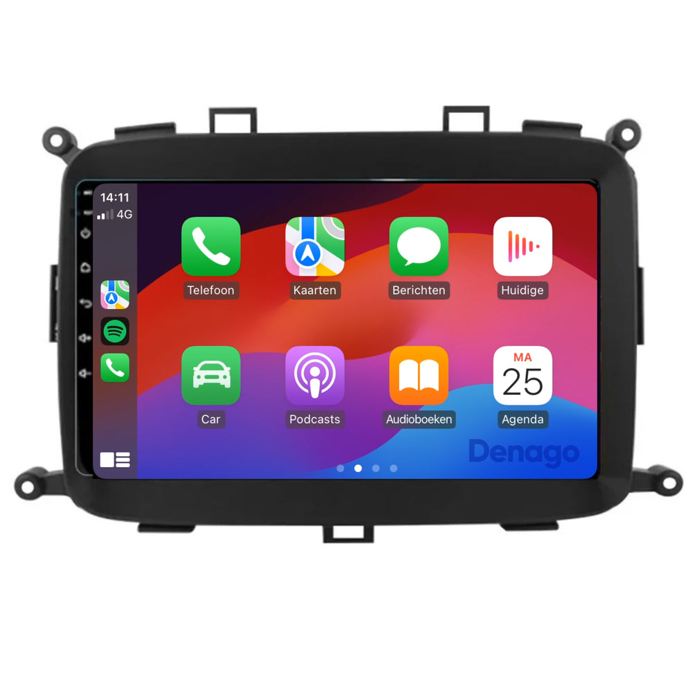 Radio para coche Kia Carens CarPlay | 2013 a 2019 | Denago DNG-A180 | 9 pulgadas | Androide 13 | CarPlay inalámbrico y Android Auto
