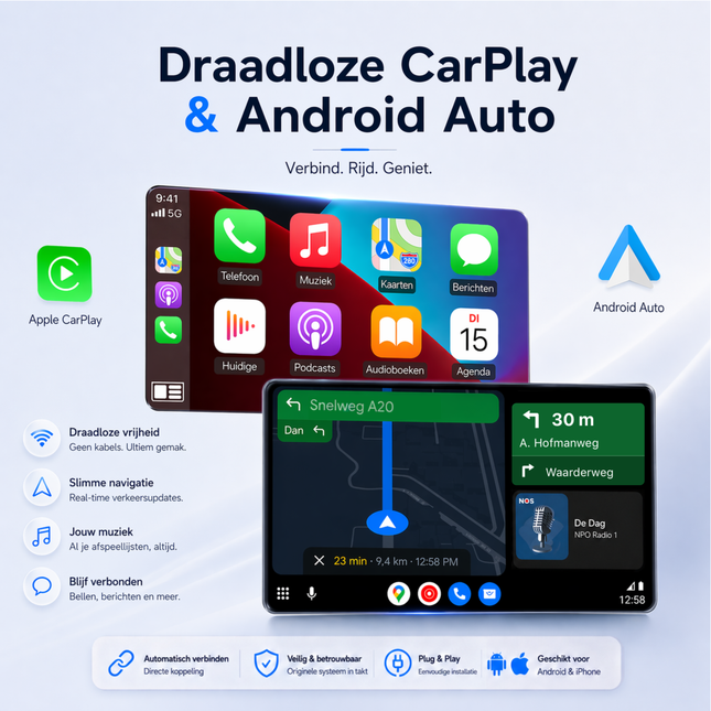 Audi A3, Audi S3 en Audi RS3 | 2013 t/m 2020 | CarPlay & Android Auto Box | MIB