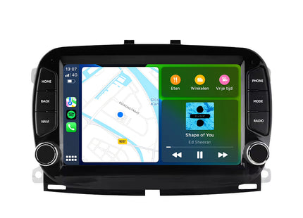 Fiat 500 | Android 13 | Autoradio | 2016 à 2019 | CarPlay & Android Auto | Noir