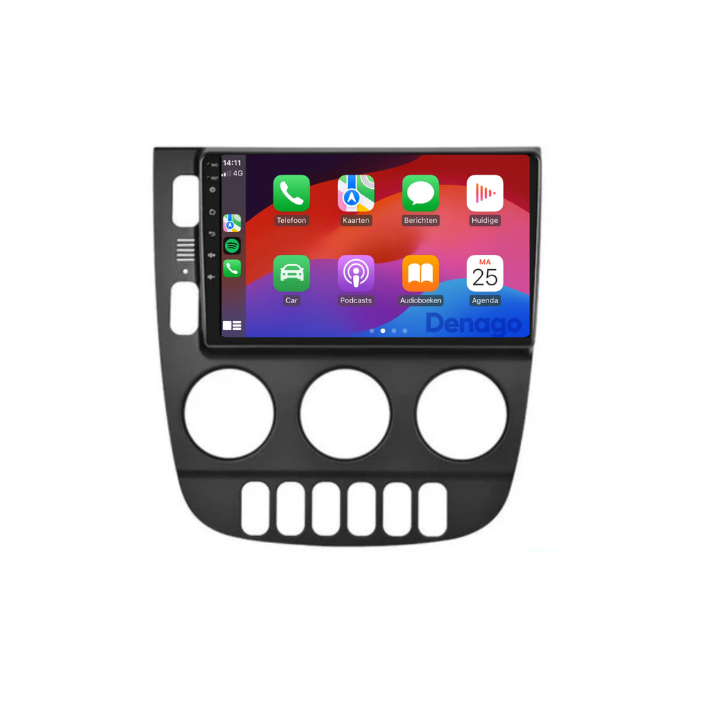 Radio para coche Mercedes ML CarPlay | 1999 a 2004 | Denago DNG-A221 | 9 pulgadas | Androide 13 | CarPlay inalámbrico y Android Auto | Marco negro