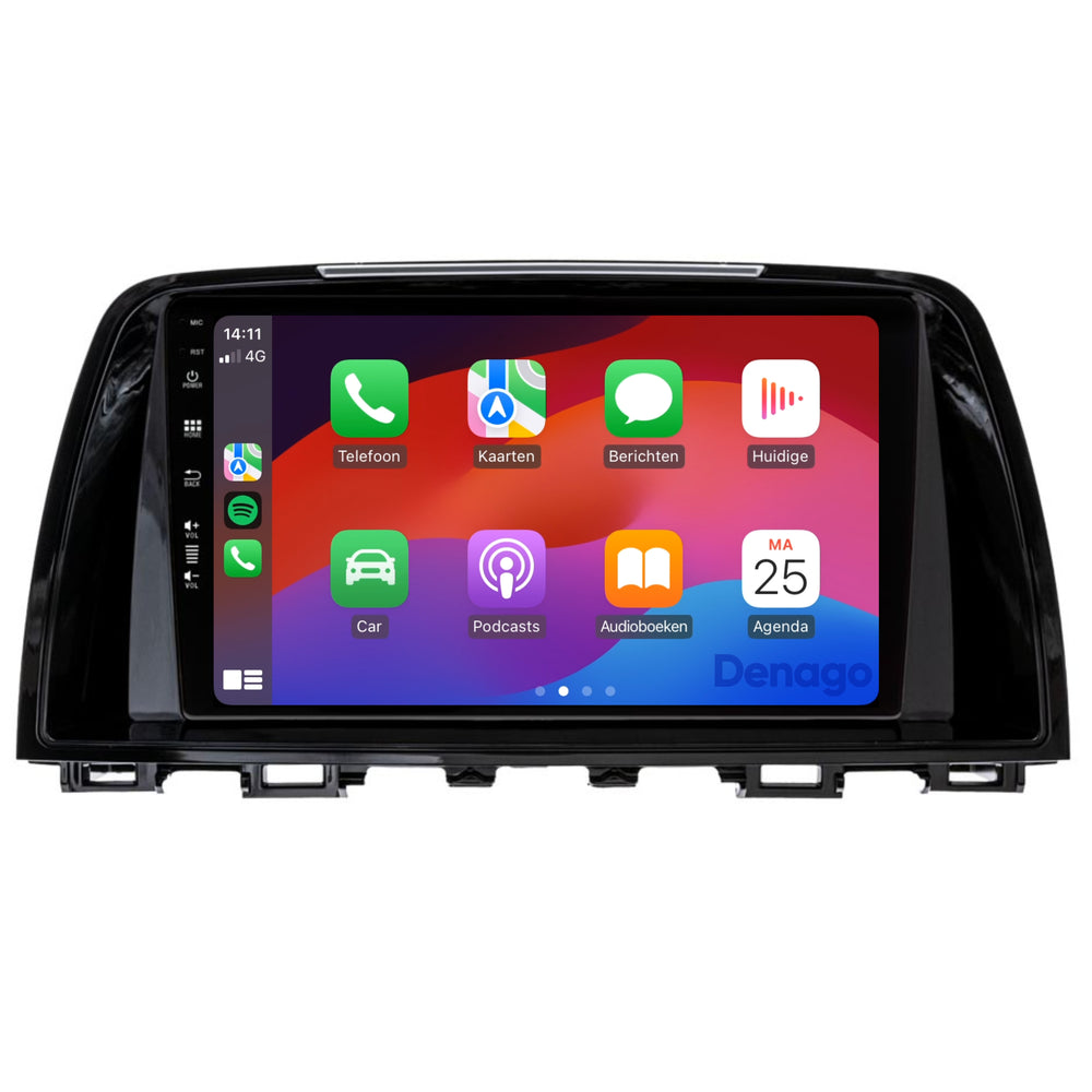 Mazda 6 CarPlay autoradio | Denago DNG-A343 | 2012 t/m 2015 | 9 inch | Android 13 | Draadloos CarPlay & Android Auto