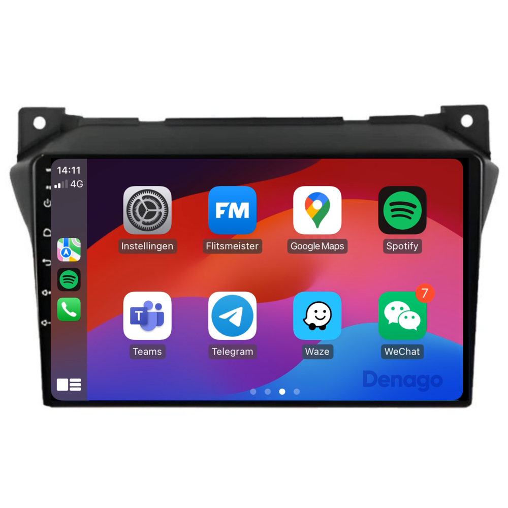 Radio de coche Suzuki Alto CarPlay | 2008 a 2016 | Denago DNG-A53 | 9 pulgadas | Androide 13 | CarPlay inalámbrico y Android Auto