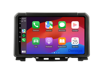 Suzuki Jimny CarPlay autoradio | 2019 t/m 2024 | Denago DNG-A161 | 9 inch | Android 13 | Draadloos CarPlay & Android Auto