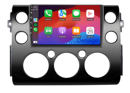 Toyota FJ Cruiser CarPlay autoradio | 2006 t/m 2017 | Denago DNG-A308 | 9 inch | Android 13 | Draadloos CarPlay & Android Auto
