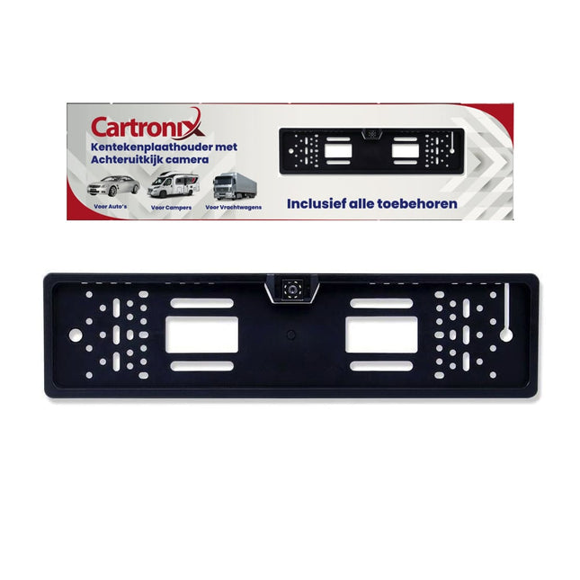 Cartronix RV-410 kentekenplaathouder met camera | 8 LED Nachtzicht