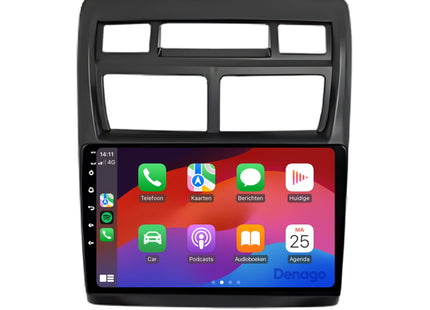 Kia Sportage CarPlay autoradio | 2004 t/m 2010 | Denago DNG-A121 | 9 inch | Android 13 | Draadloos CarPlay & Android Auto