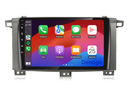 Toyota Land Cruiser LC100 CarPlay autoradio | 2005 t/m 2007 | Denago DNG-A338 | 9 inch | Android 13 | Draadloos CarPlay & Android Auto