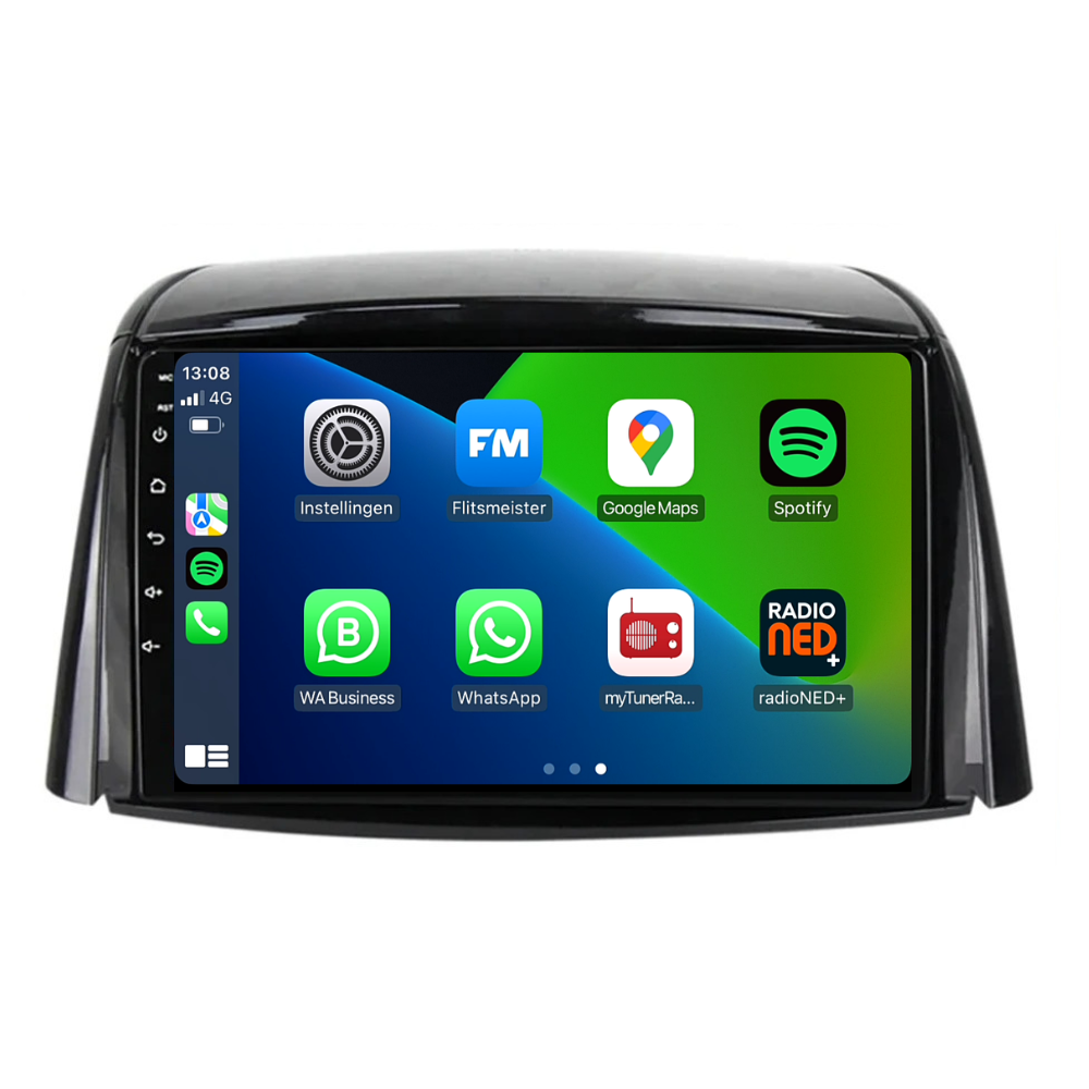 Renault Koleos | Androide 13 | Radio de coche | 2008 a 2016 | CarPlay y Android Auto