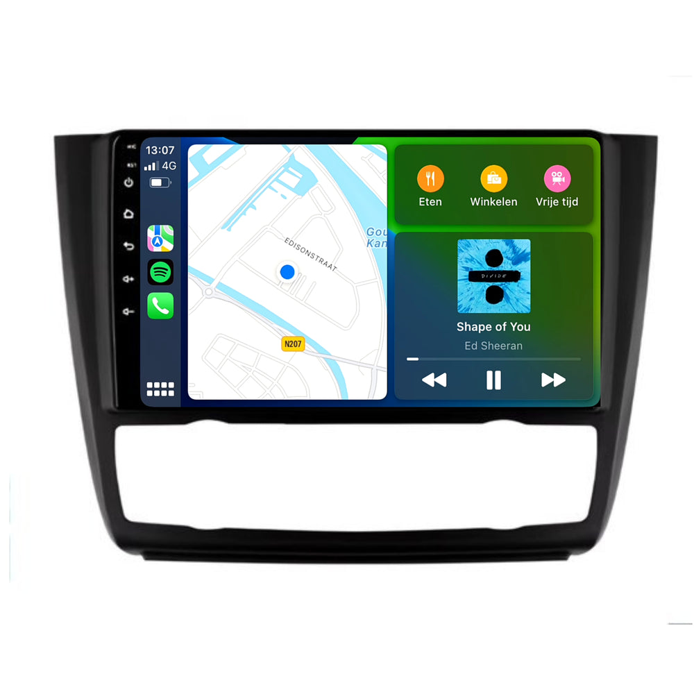 BMW Serie 1 E87 | E81 | E82 | E88 | Androide 13 | Radio de coche | 2004 a 2012 | CarPlay y Android Auto