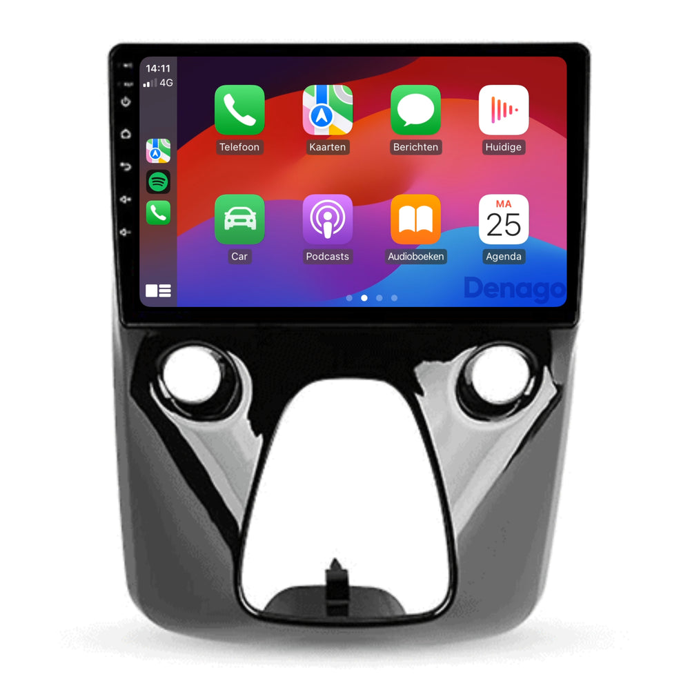 Citroën C1 CarPlay car radio | 2015 to 2021 | Denago DNG-A264 | 10 inches | Android 13 | Wireless CarPlay & Android Auto
